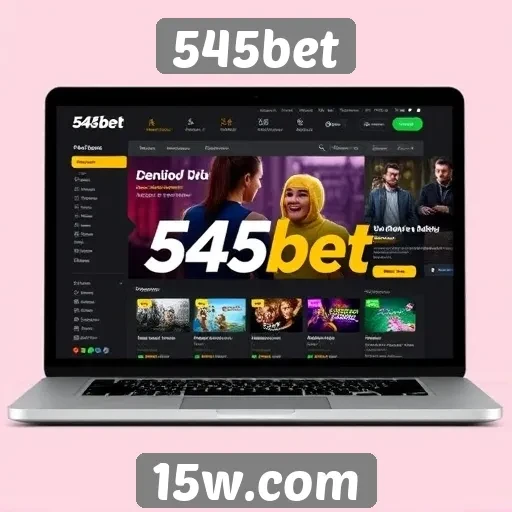 Interface e usabilidade do site 545bet